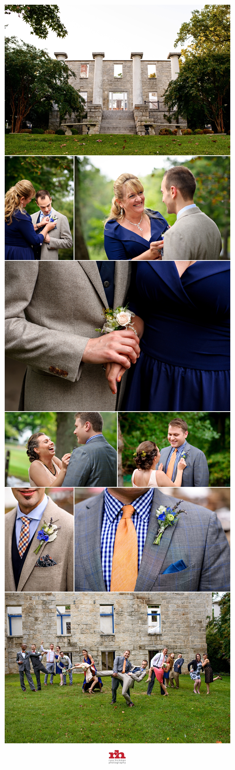 A Same Sex Couple share moments with family at their Patapsco Female Institute Wedding.
